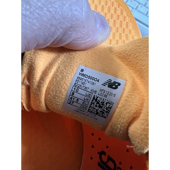 New Balance MD500v4 MensTrack Spikes Blue Yellow Orange MMD500B4 Size 10 - Picture 10 of 10